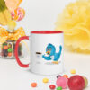 My Cup of Happiness – Huggybird Mok gekleurde binnenkant - Afbeelding 2