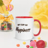 My Cup of Happiness – Huggybird Mok gekleurde binnenkant - Afbeelding 3